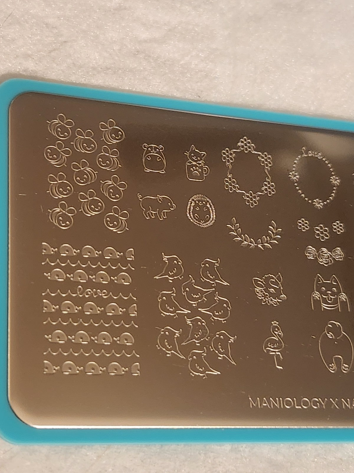 Maniology Nail Stamping Plate M007 for Nail Art Design