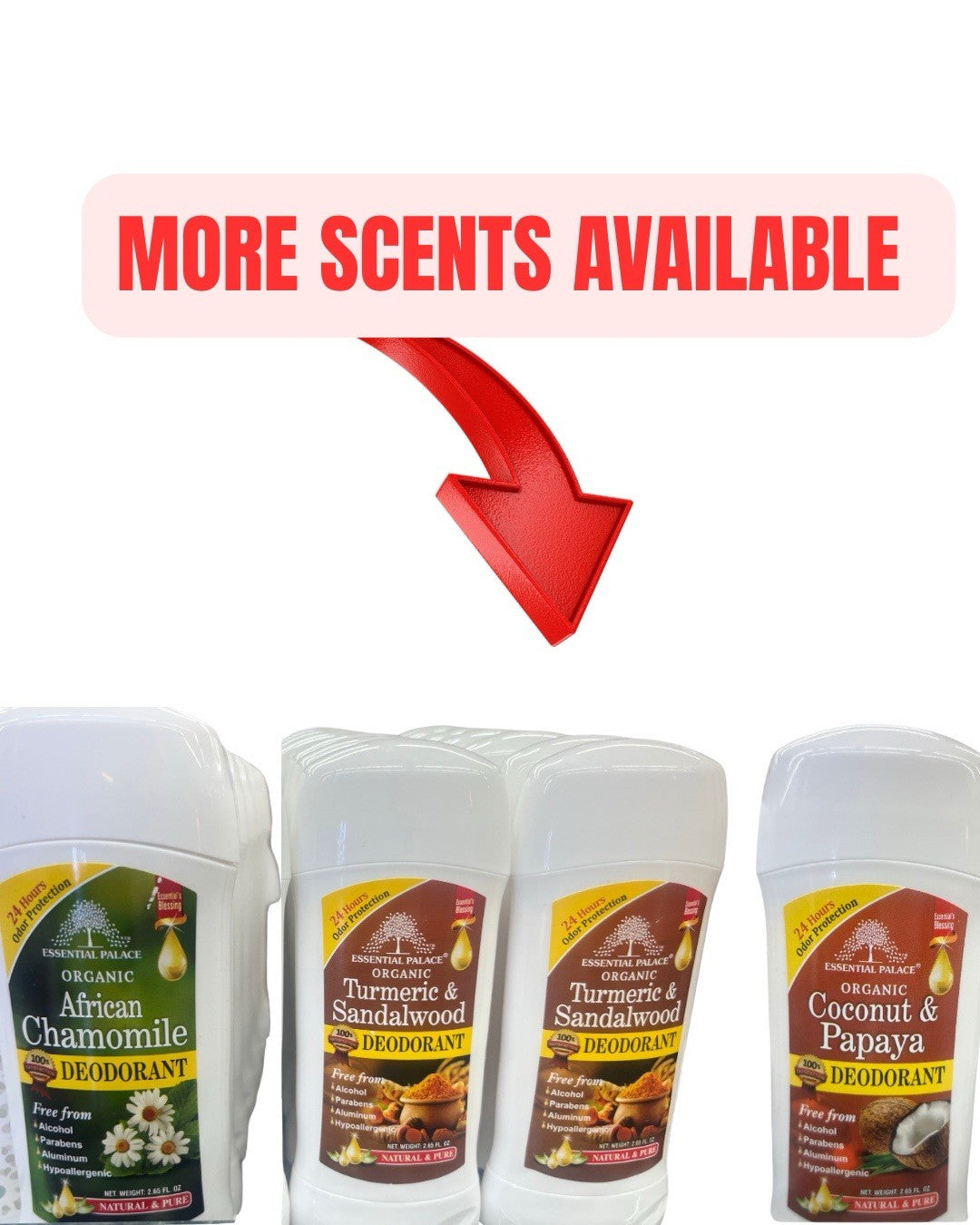 Organic Patchouli Deodorant - Alcohol-Free, Aluminum-Free, 2.65 oz