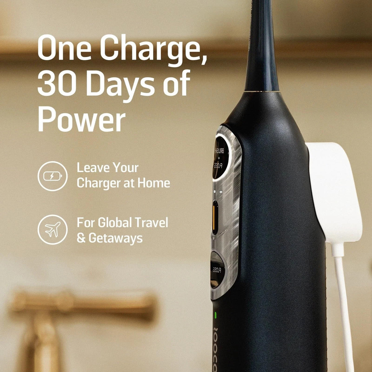 3-in-1 Electric Toothbrush & Water Flosser Midnight Blue - Oral Care