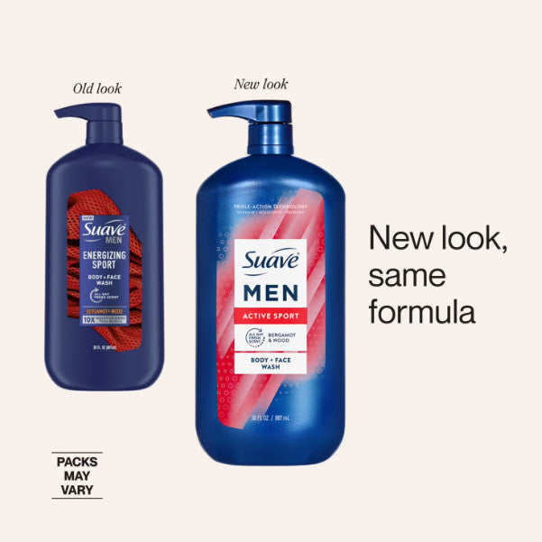 Men's 2-in-1 Body & Face Wash with Glycerin & Vitamin E - 30 Fl Oz