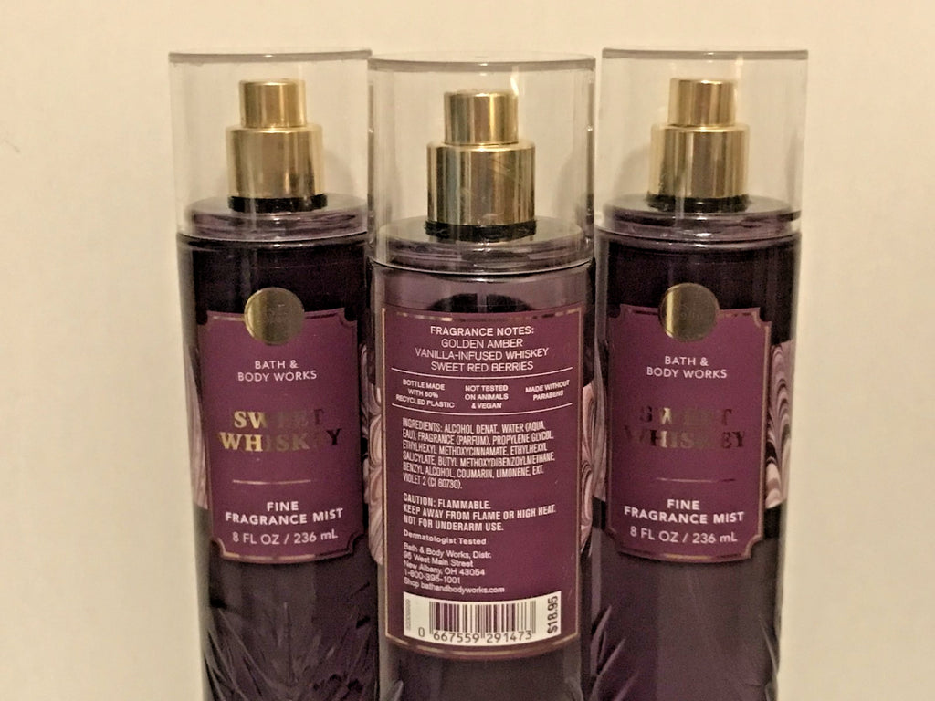 Sweet Whiskey Fragrance Mist Body Spray 8oz - Bath & Body Works