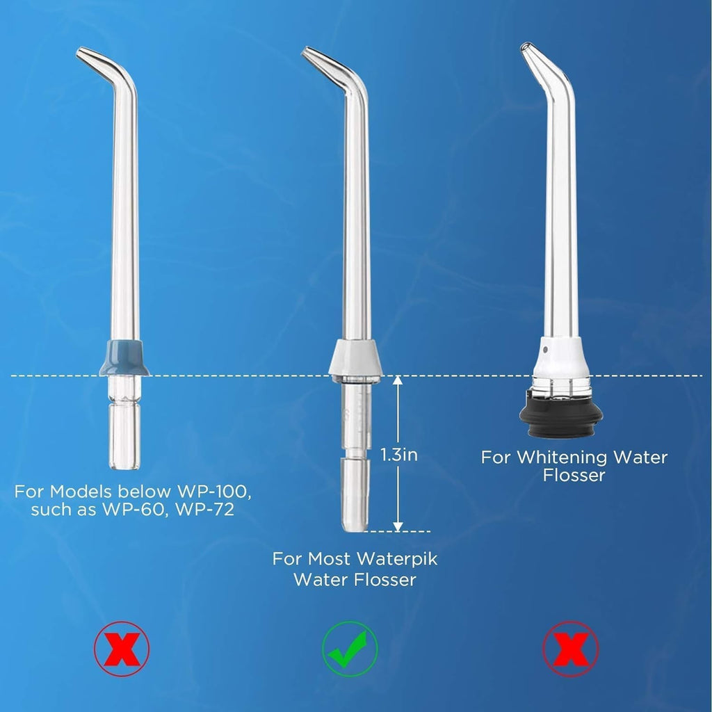 Waterpik Replacement Tips Set - 6 Color-Coded Water Flosser Heads