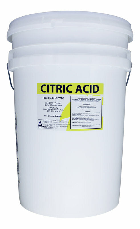 50 lb Food Grade Citric Acid - Pure Granular pH & Water Softening Use
