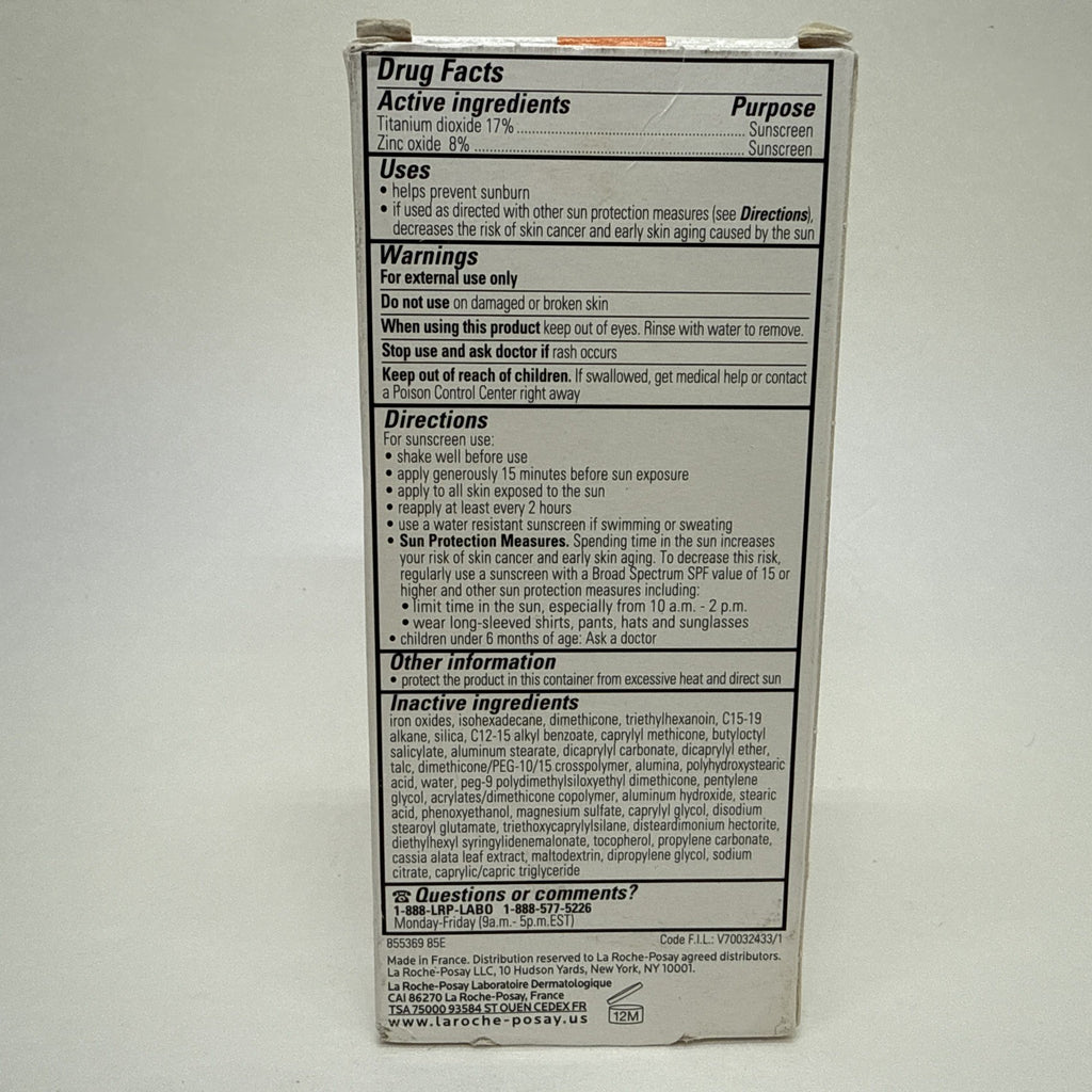 La Roche-Posay Anthelios Tinted Mineral Sunscreen SPF 40 Deep - Broad Spectrum Sun Protection