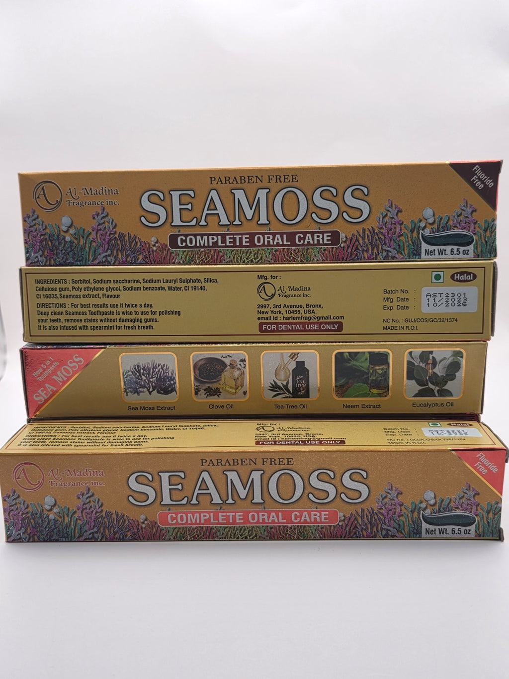 Organic Fluoride-Free Sea Moss Toothpaste for Whitening & Oral Care