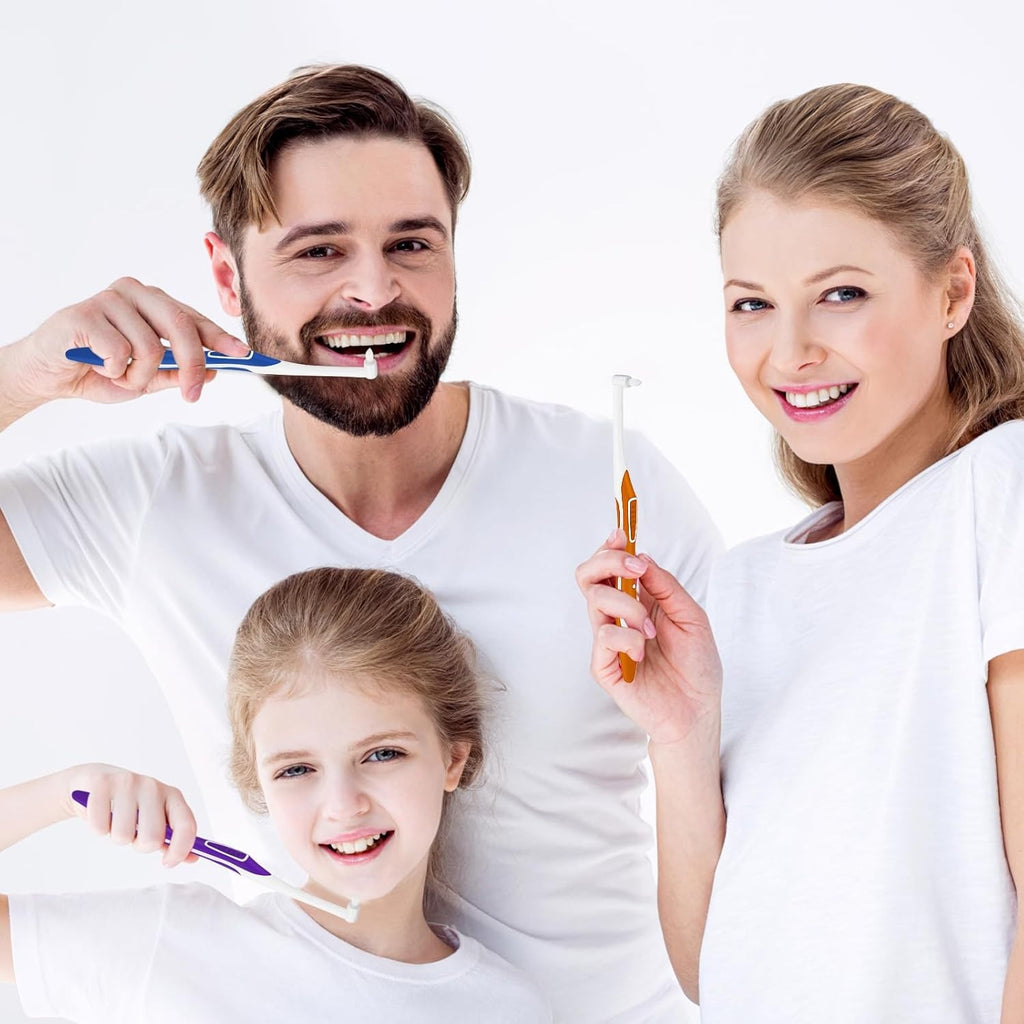 Interspace Tufted Toothbrush Set - Gentle, Deep Cleaning for Braces & Gaps