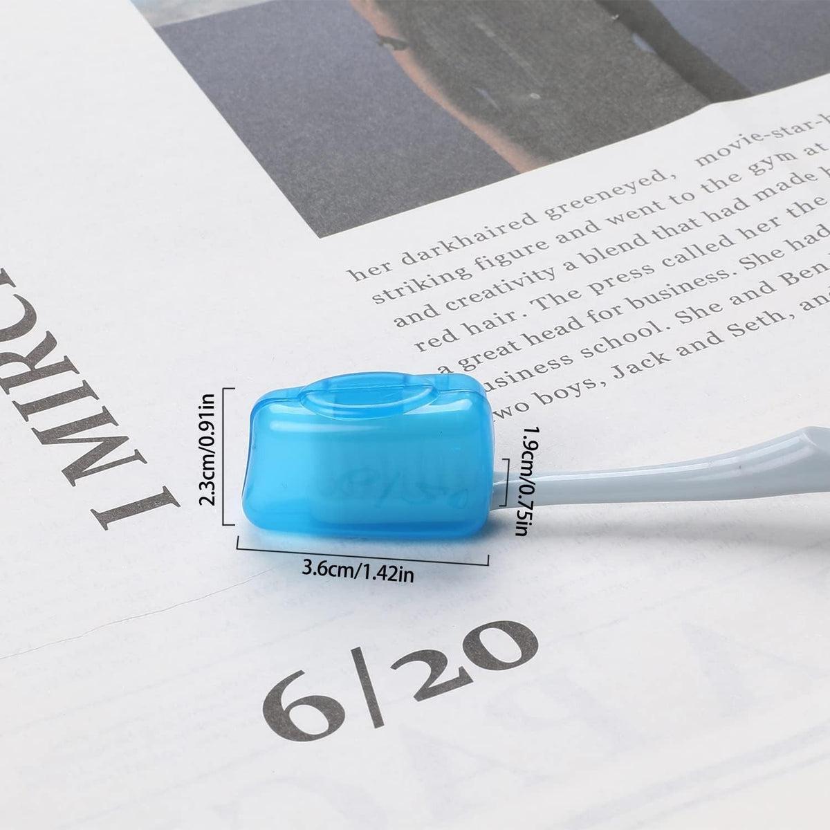 5-Pack Toothbrush Covers Travel Head Protectors - Lightweight & Durable