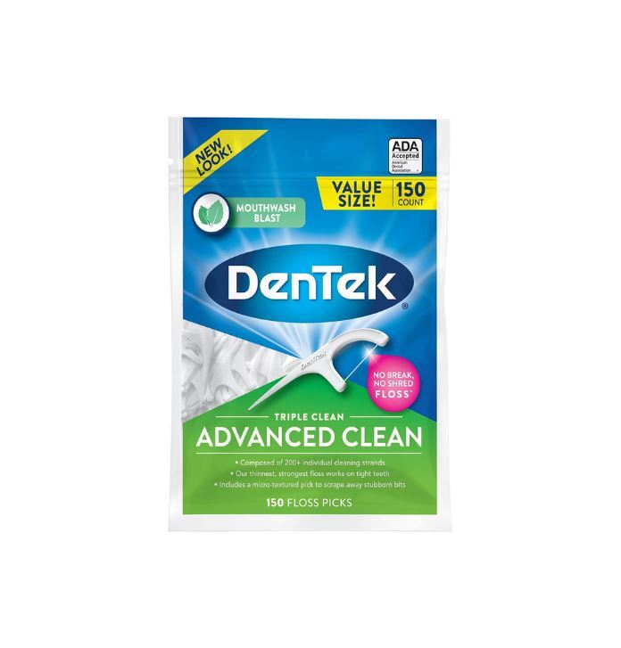 3 Pack Dental Floss Picks No Break Shred Fluoride Mint 150 Count