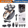 5-in-1 Rotary Electric Shaver & Trimmer for Men Waterproof Rechargeable
