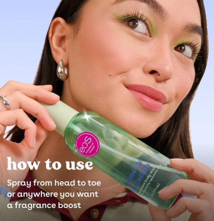 Vegan Body Mist with Pistachio Scent - 6 Fl Oz Spray for Skin & Fragrance