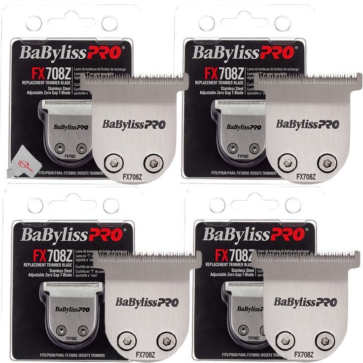 Replacement Trimmer Blades for Babyliss FX788 FX708Z FX708Z Trimmers Set of 4