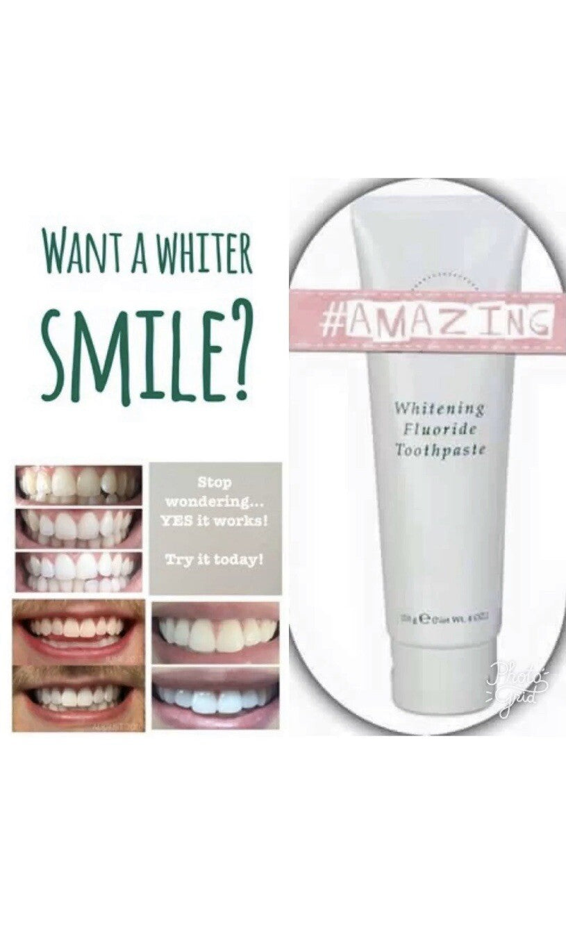 Whitening Fluoride Toothpaste with Vanilla Mint - 3.9 oz, Brighten & Protect