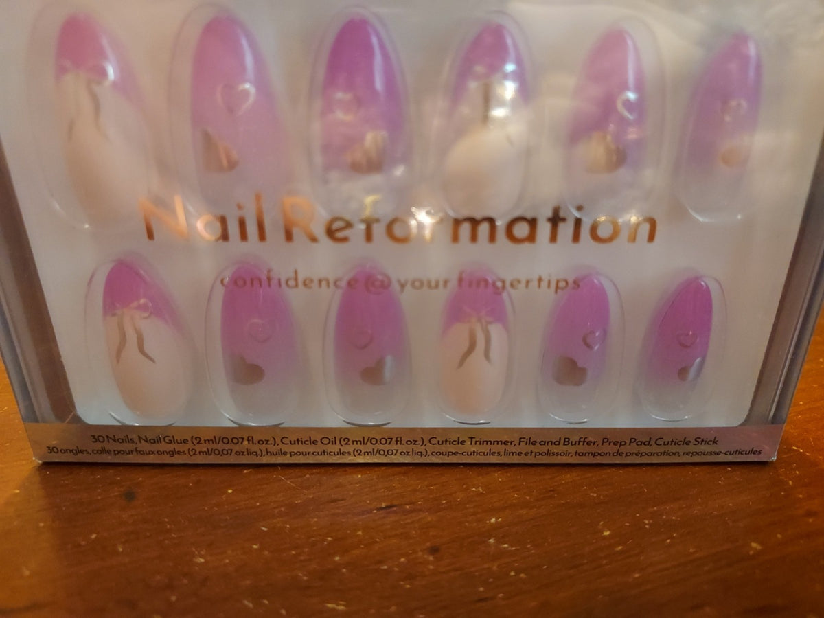 Medium Almond Nail Set in Cupid's Gift - Nail Reformation