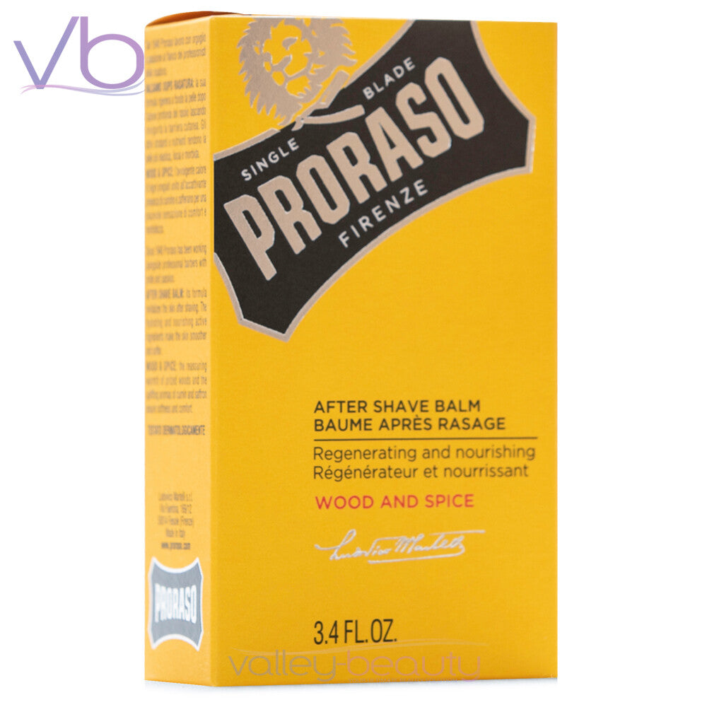 Professional After Shave Balm for Men - Wood & Spice Scent, 100ml