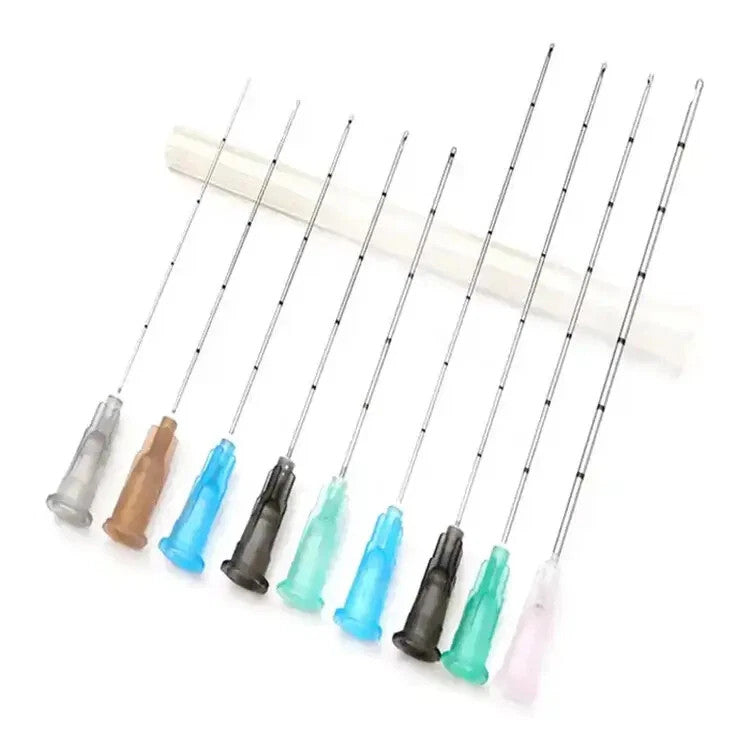 Cannula Needle Pack 18G-30G for Fillers, Micro Blunt-Tip Puncture Cannulas Variants