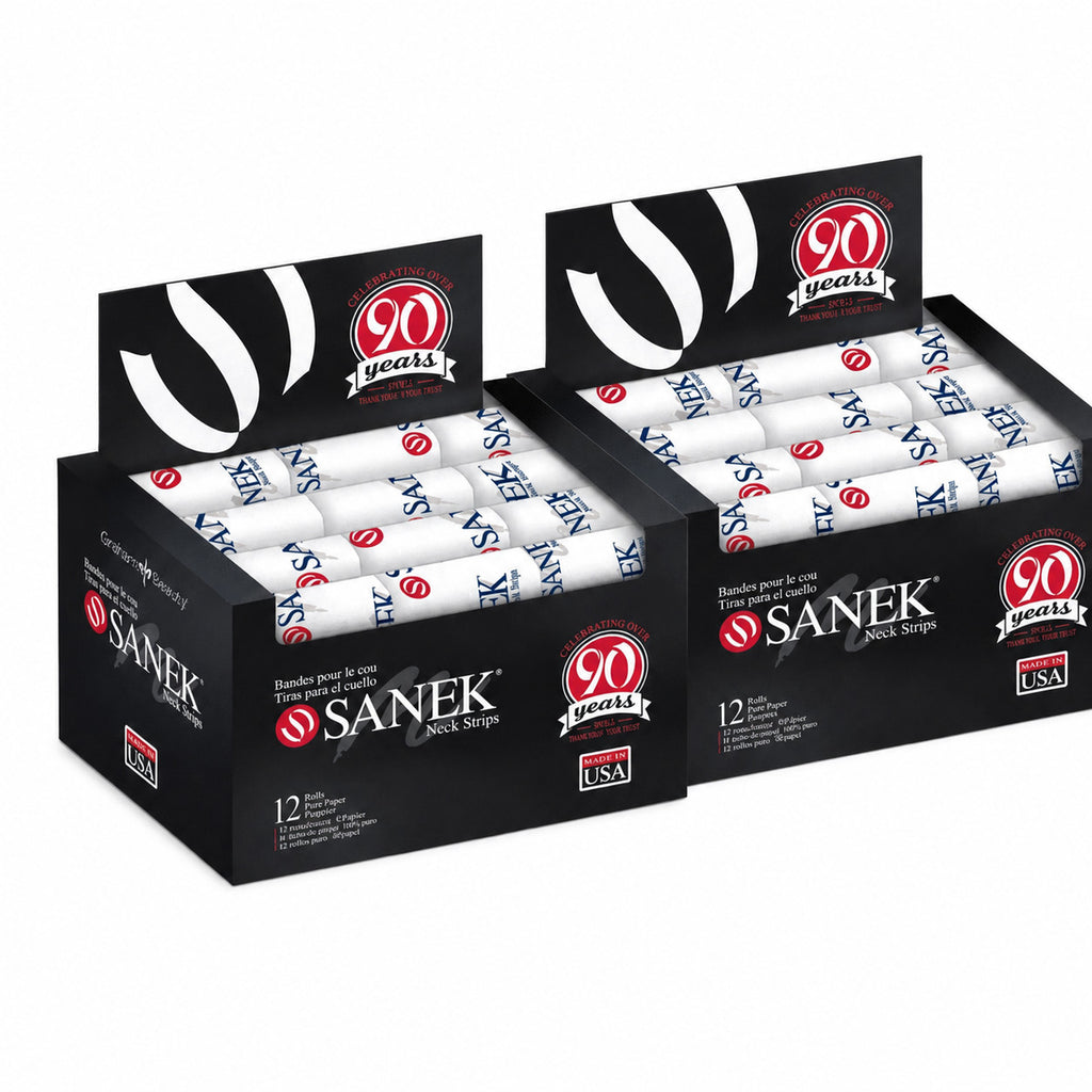 Disposable Neck Strips for Barbershops and Salons - 24 Pack