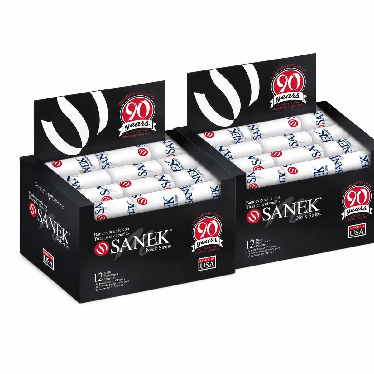 Disposable Neck Strips for Barbershops and Salons - 24 Pack