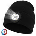 Unisex USB-C Rechargeable LED Beanie with Light for Outdoor Activities