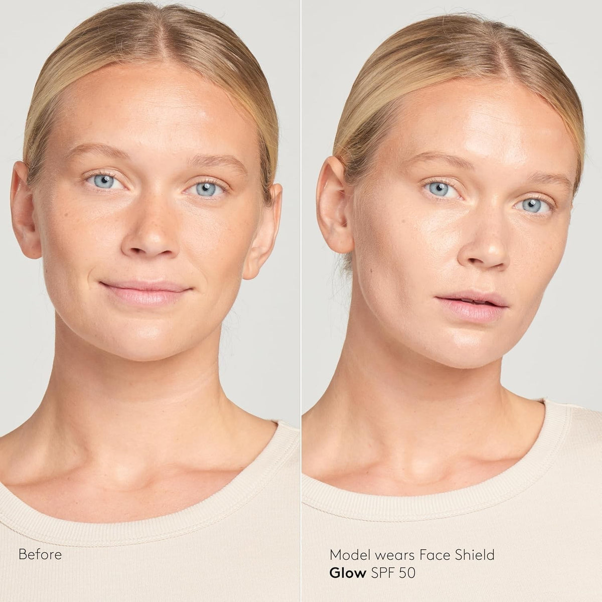 Mineral SPF 50 Face Shield with Glow Finish - Water-Resistant Sun Protection