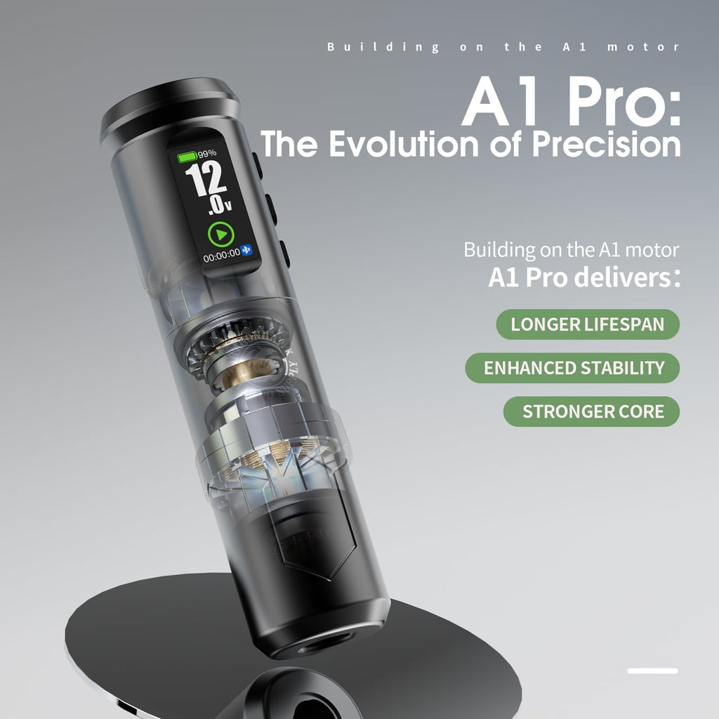 A1 Pro Wireless Tattoo Gun Kit for Beginners