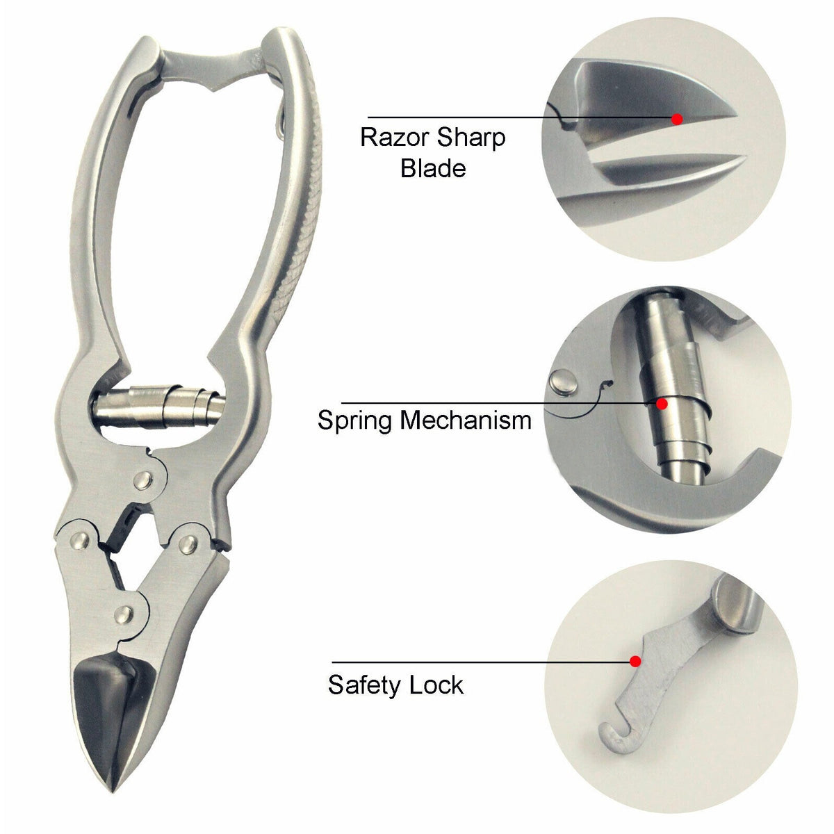 Professional Podiatry Nail Surgery Instruments Kit for Toenail Removal - 12PCS
