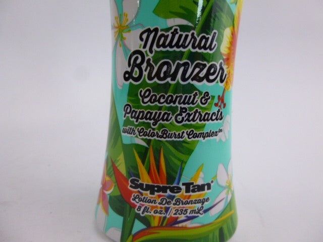 Natural Bronzer Tanning Lotion 8 oz with Coconut & Papaya - Island Nectar