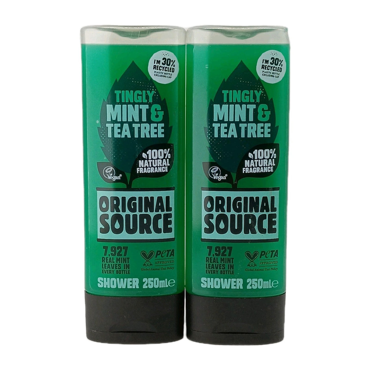 Tingly Mint & Tea Tree Shower Gel 2-Pack - 250ml Each