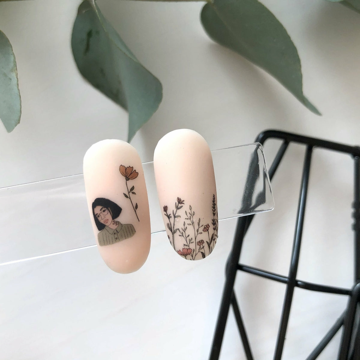 Flower and Fashion Nail Decals - Water Slide Sliders for Manicures