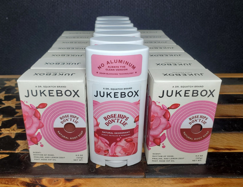 Natural Rose Hips Body Soap & Deodorant Set – Moisturizing & Refreshing