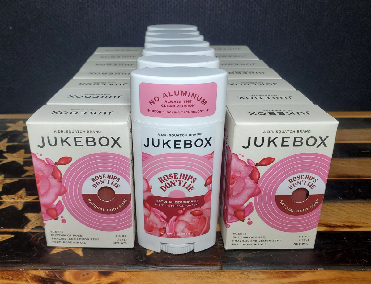 Natural Rose Hips Body Soap & Deodorant Set – Moisturizing & Refreshing
