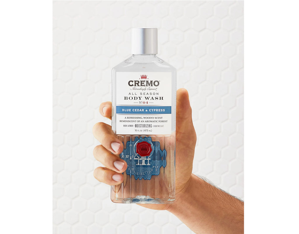 Cremo All Season Body Wash No. 4 Blue Cedar & Cypress 16oz Pack of 2