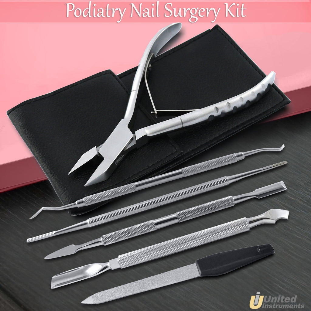 Professional Podiatry Nail Surgery Kit for Ingrown Toenails - Foot Care Tools