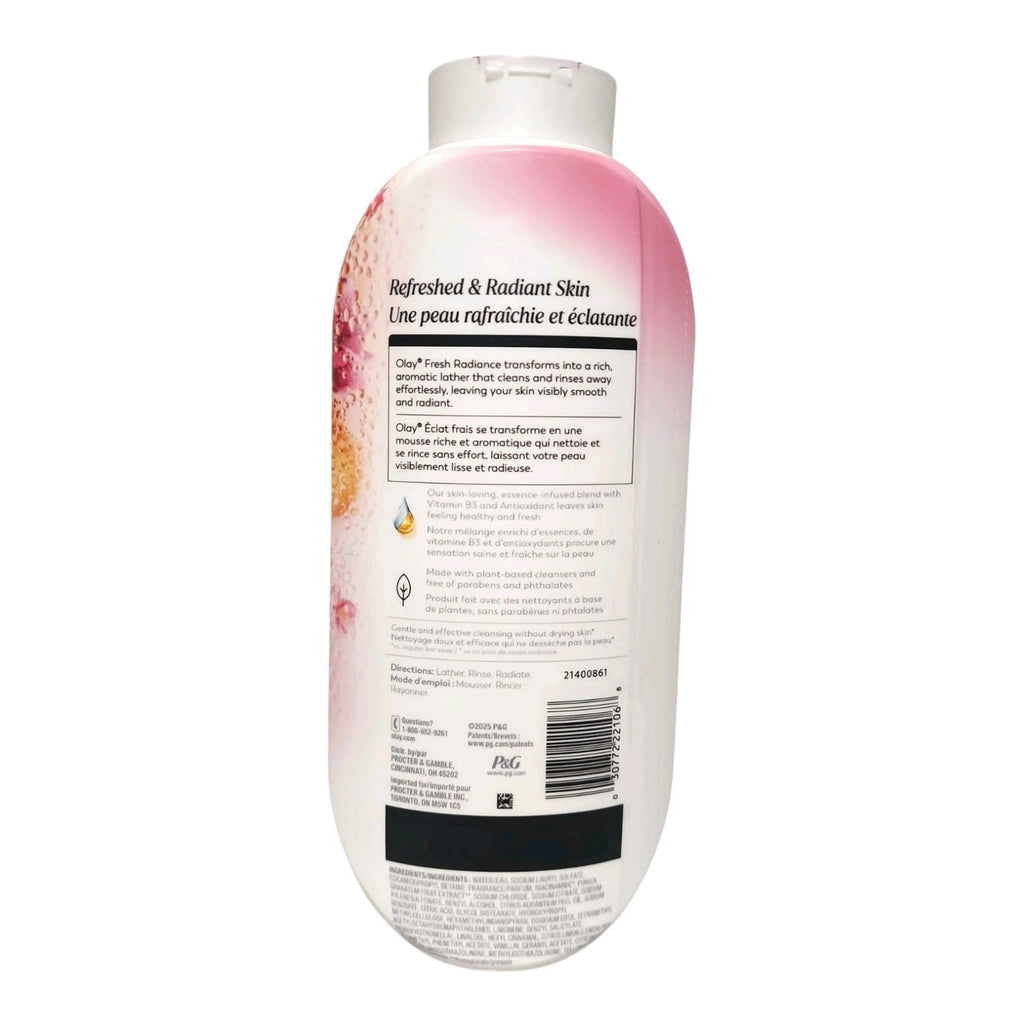 3 Pack Peach & Cherry Blossom Body Wash - Fresh Radiance 22 fl oz