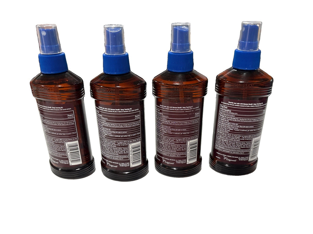 Deep Tanning Oil Spray with Sunscreen SPF 4 - 8 Oz (Pack of 4)
