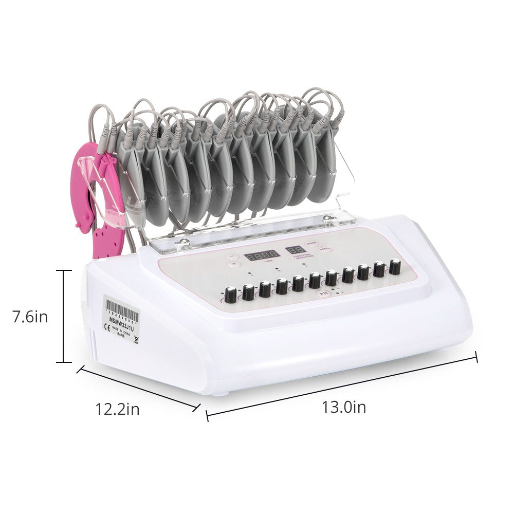 2-in-1 Electric Muscle Stimulator Body Massager for Pain Relief and Toning