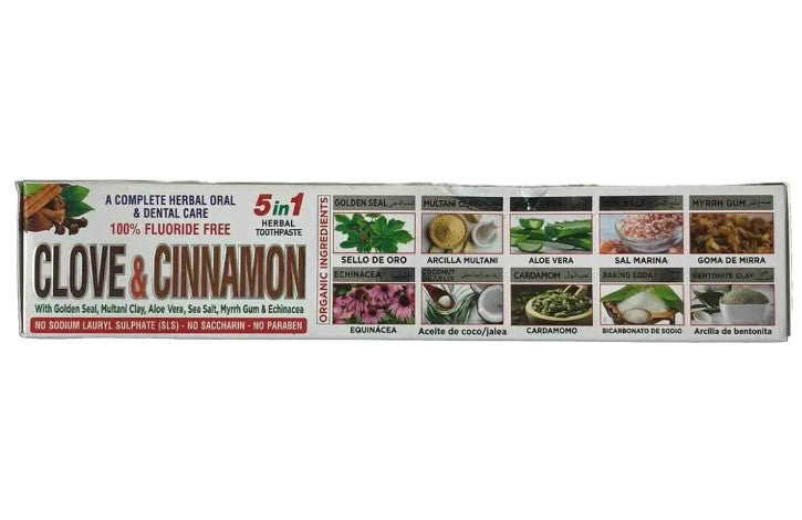 Herbal & Natural Toothpaste with Clove & Cinnamon - 7.5 oz – Multiple Pack Sizes