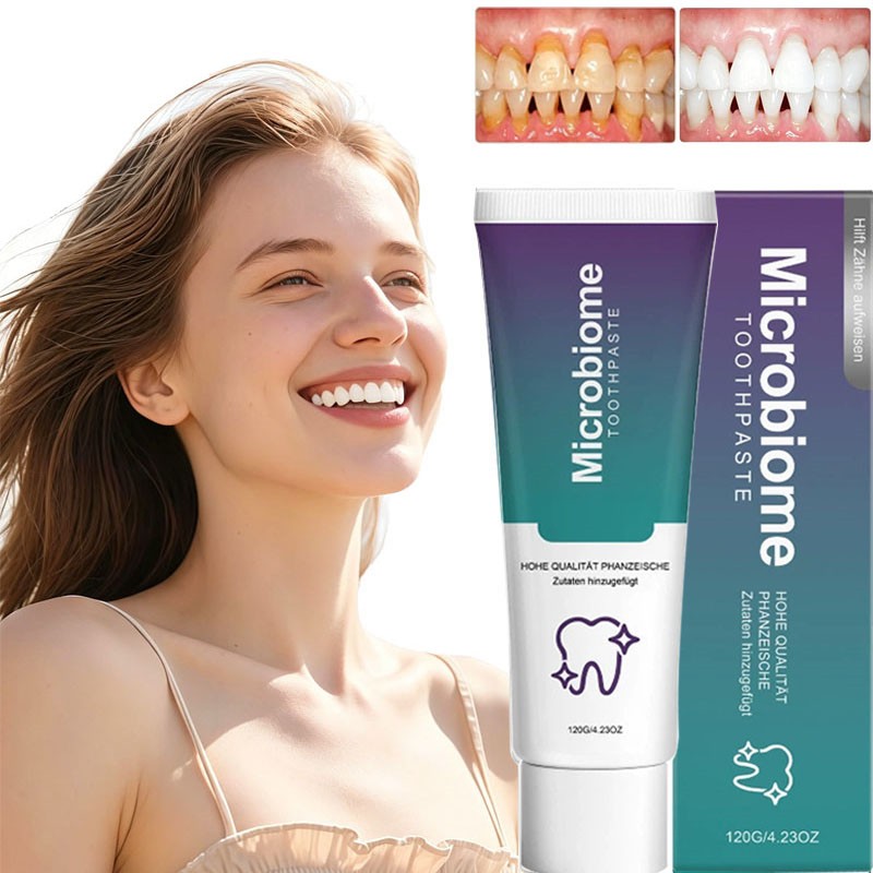 Microbiome Mint Flavor Toothpaste for Sensitive Gums and Whitening - 1-5PCS Variants