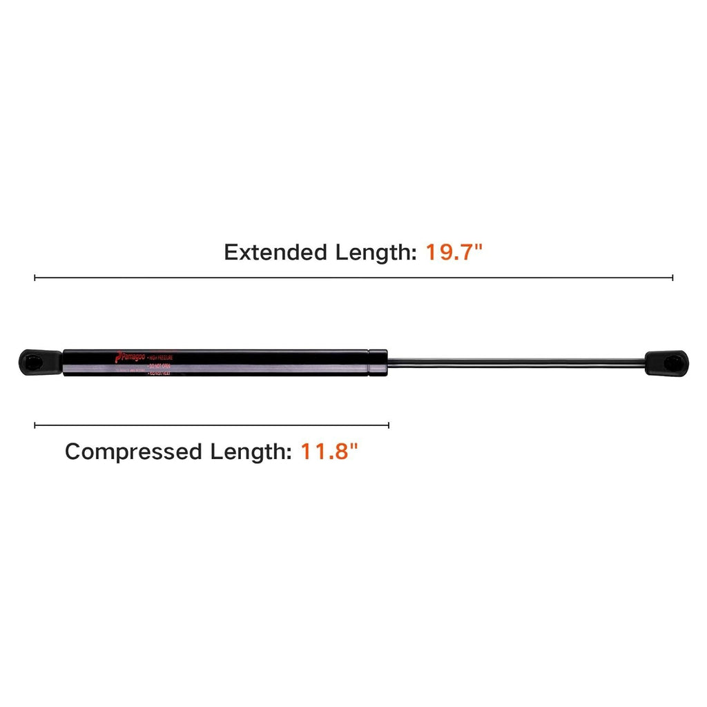 20 Inch Gas Struts for Tanning Bed & RV Doors 60 Lbs Heavy Duty Shock