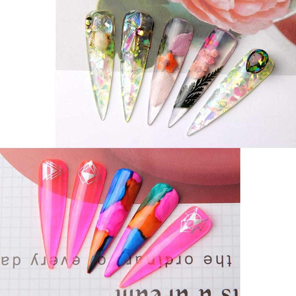 Pink Nail Extension Gel Kit - Long-Lasting Poly Nail Art Set for Beginners