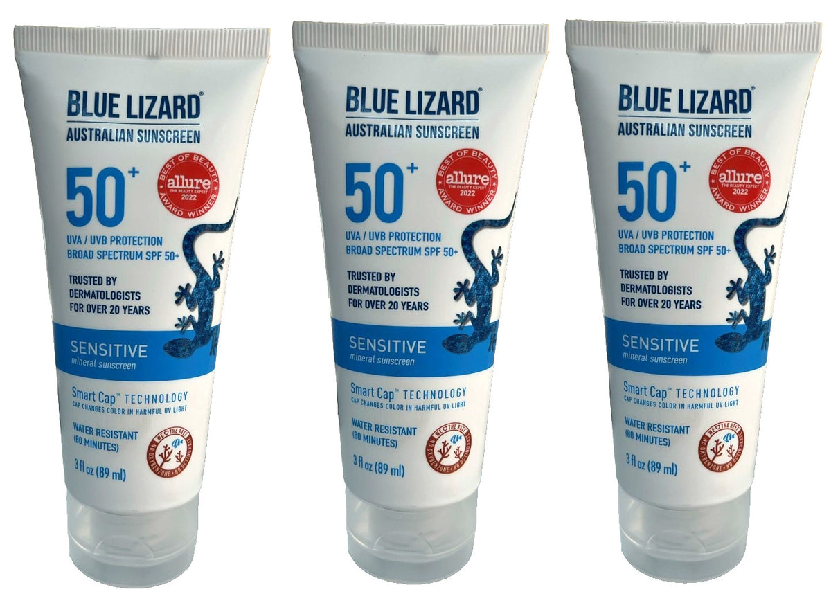 Mineral Sunscreen SPF 50+ Lotion - Sensitive Skin, 3-Pack 3oz