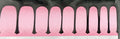 Pink Glitter Nail Polish Strips 18ct. Fairy Theme Nail Wraps with Glitter Tips