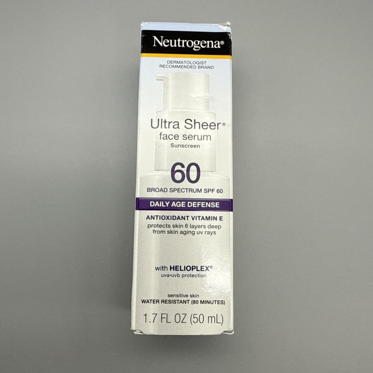 Neutrogena SPF 60 Face Moisturizer Serum Lotion - 1.7 oz, Broad Spectrum Sun Protection