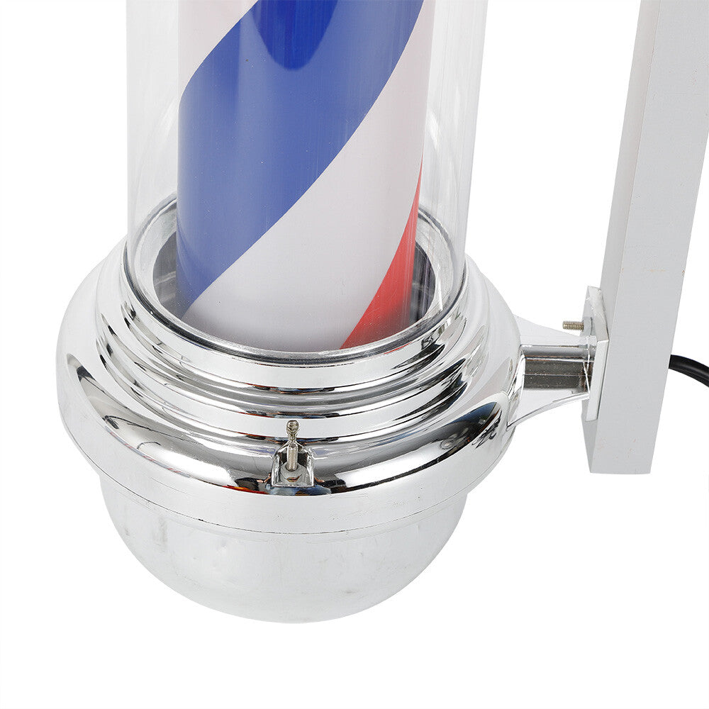 33-Inch LED Barber Pole Light with Rotating Stripes for Hair Salon