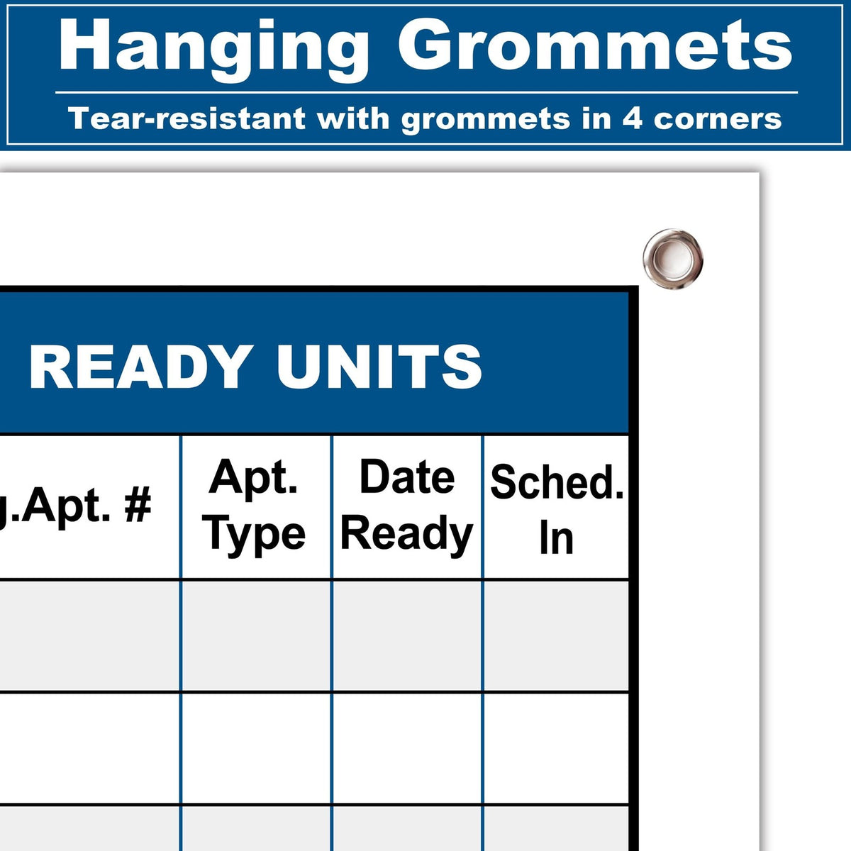 Large Dry Erase Whiteboard for Property Management 36x45 Inch Schedule & Checklist Board