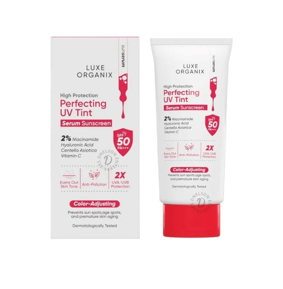 Tinted Sunscreen SPF 50 Serum with Brightening & UV Protection - 40g