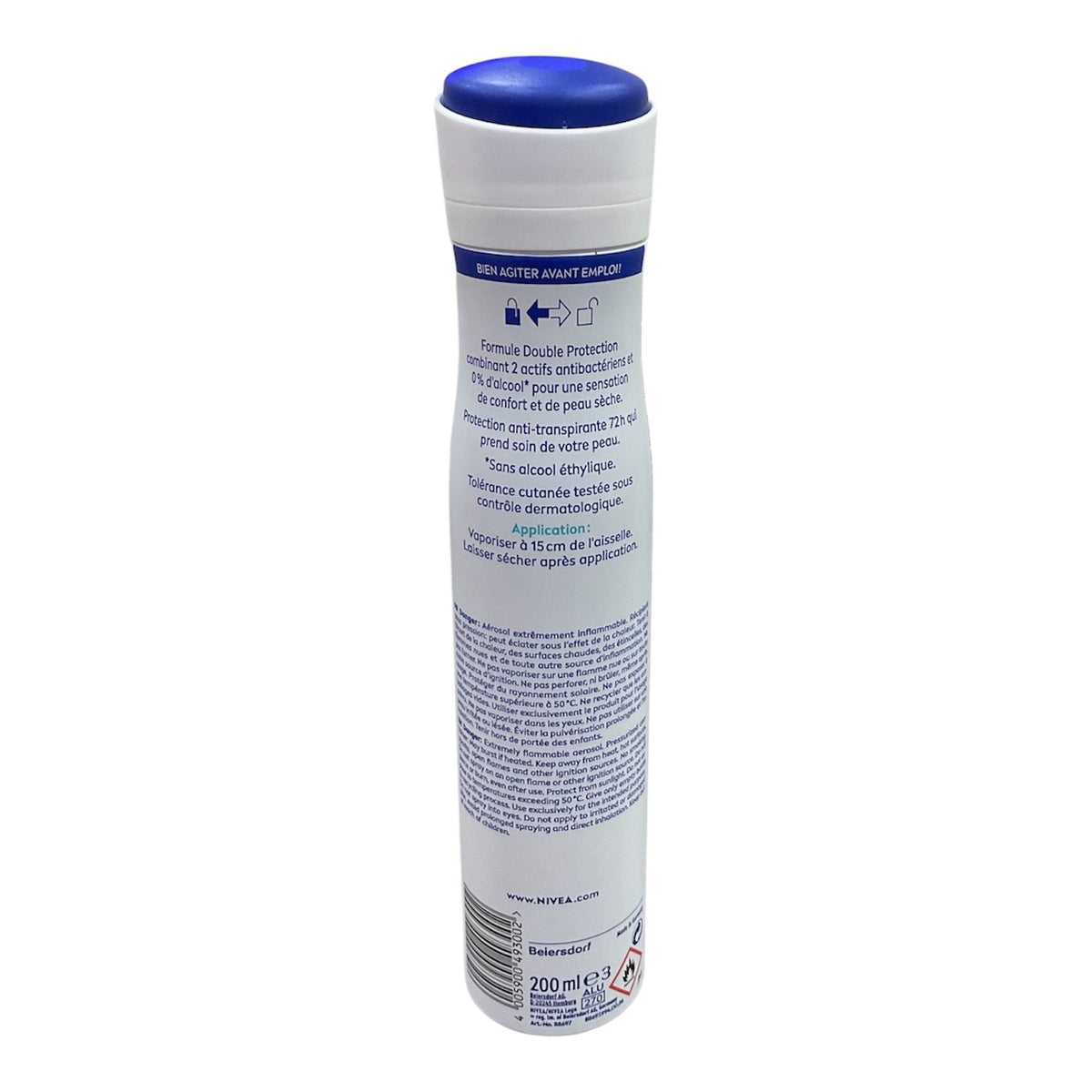 Nivea Dry Fresh 0% Alcohol 72HR Anti-Perspirant Spray Deodorant – 200ml, Pack of 6