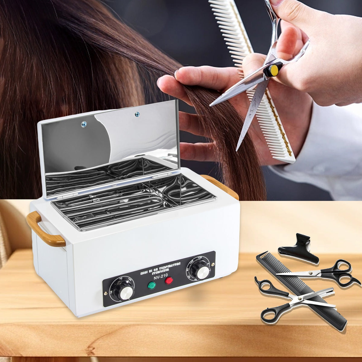 2L Dry Heat Sterilizer Cabinet for Beauty and Tattoo Tools with Automatic Timer