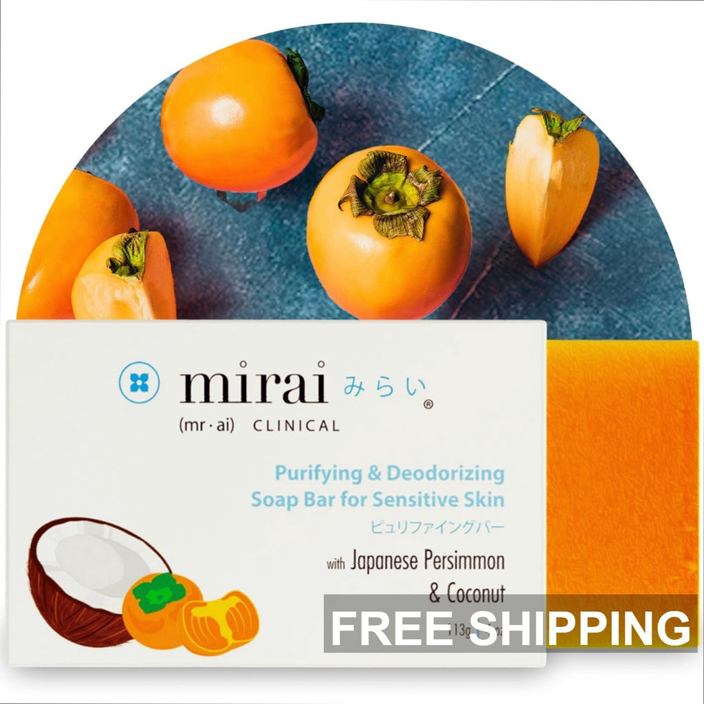 Japanese Persimmon & Green Tea Deodorant Soap 100g for Odor Control