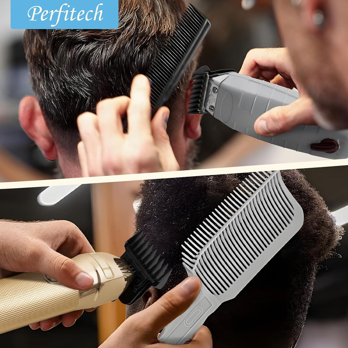 6 Pack Hair Clipper Guard Attachments for Babyliss FX787 & Andis T-Outliner G
