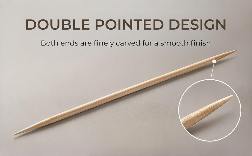 Bamboo Toothpicks for Oral & Food Use - 600 Count, Natural, Durable